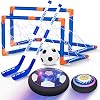 Hot Bee Hover Soccer Ball, 3-in-1 Indoor and Outdoor Soccer Ball, Hover Hockey Set for Kids Ages 3 4 5 6 7 8-12, Rechargeable LED Birthday Gift Soccer Games Toys for Boys