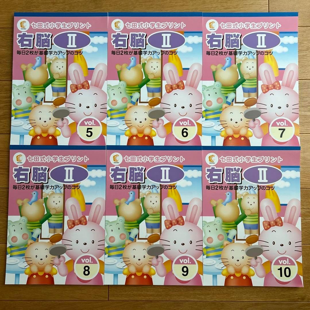 七田式】七田式小学生プリント 右脳3（書き込みなし） 小売 七田式
