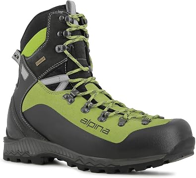 Alpina DIABLO Mountaineering Boots Heavy-Duty Backpacking & Alpine Hiking Boots | 3.0 mm Split Leather Upper, Sympatex Waterproof-Breathable Membrane | Vibram All-Weather Slip-Resistant Grip | Made in Europe