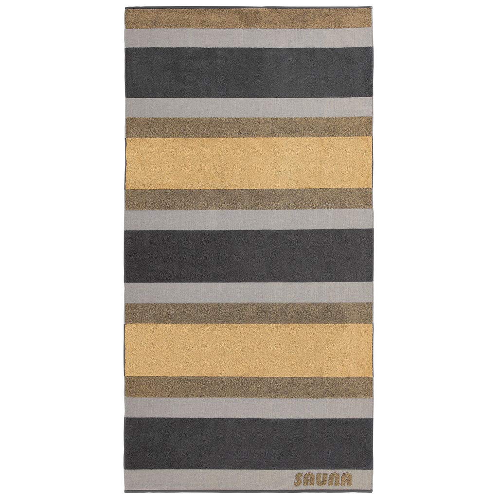 Dyckhoff Saunatuch 'Stripe' 100 x 200 cm Gold