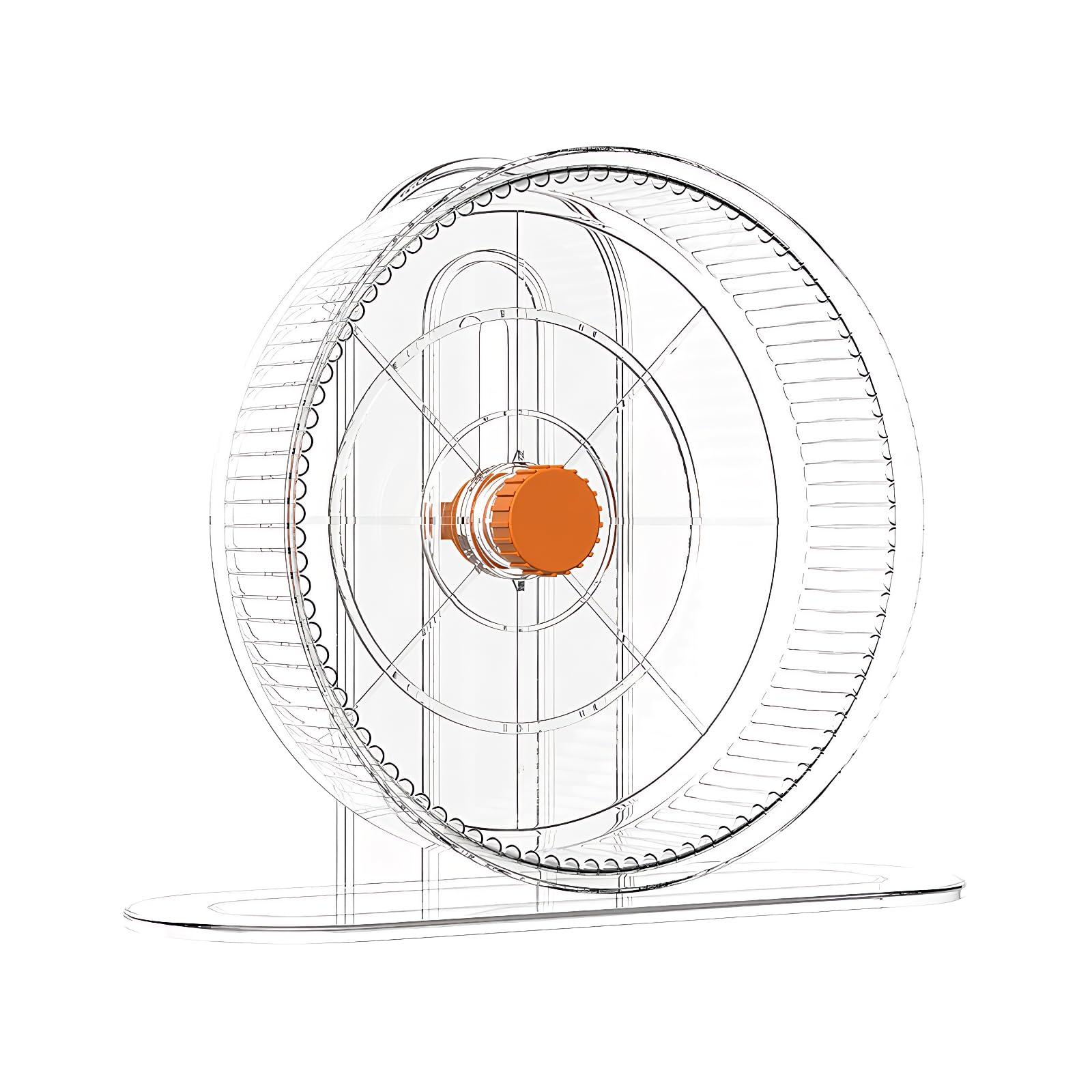 Roue pour hamster de 21cm fini les grincements de cage la nuit avec le support