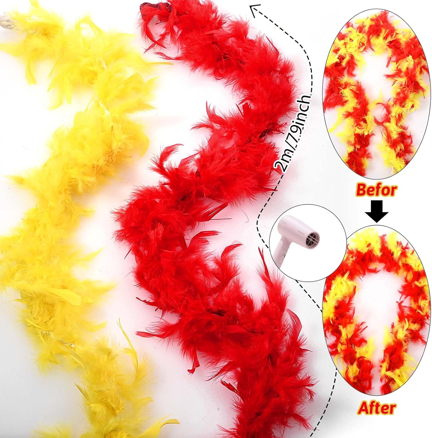 7 Pcs Halloween Wrestler Costume with Feather Boa Mustache Bandana Wrist Sweatbands Glasses Shorts Socks for Cosplay - Image 3