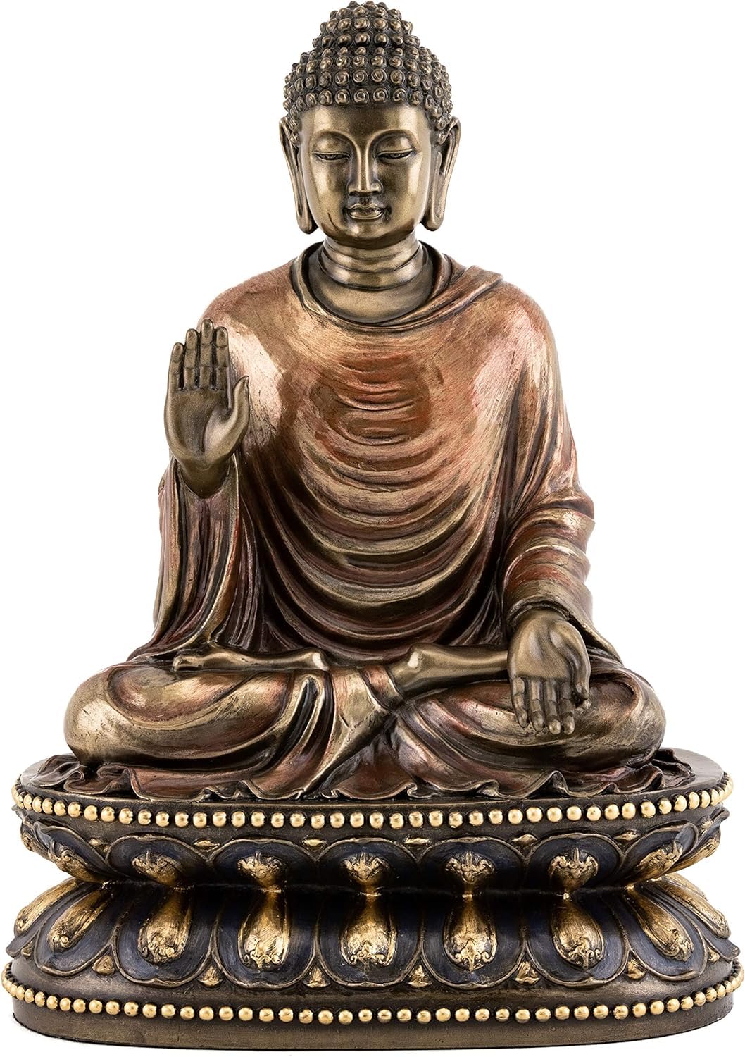Statue de Bouddha en méditation figurine de décoration maison 22,9 cm