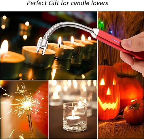 Miniatura 6 de MEIRUBY-Encendedor eléctrico de velas, regalos de cumpleaños y Navidad para mujeres, madres, hombres, esposas, hermanas, rellenos para calcetines