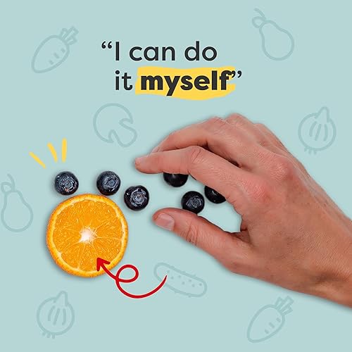 Miniatura 5 de Baketivity Juego de cuchillos para niños de 3 piezas  Cuchillos seguros de plástico para niños para cocina  Juego de cuchillos para niños pequeños