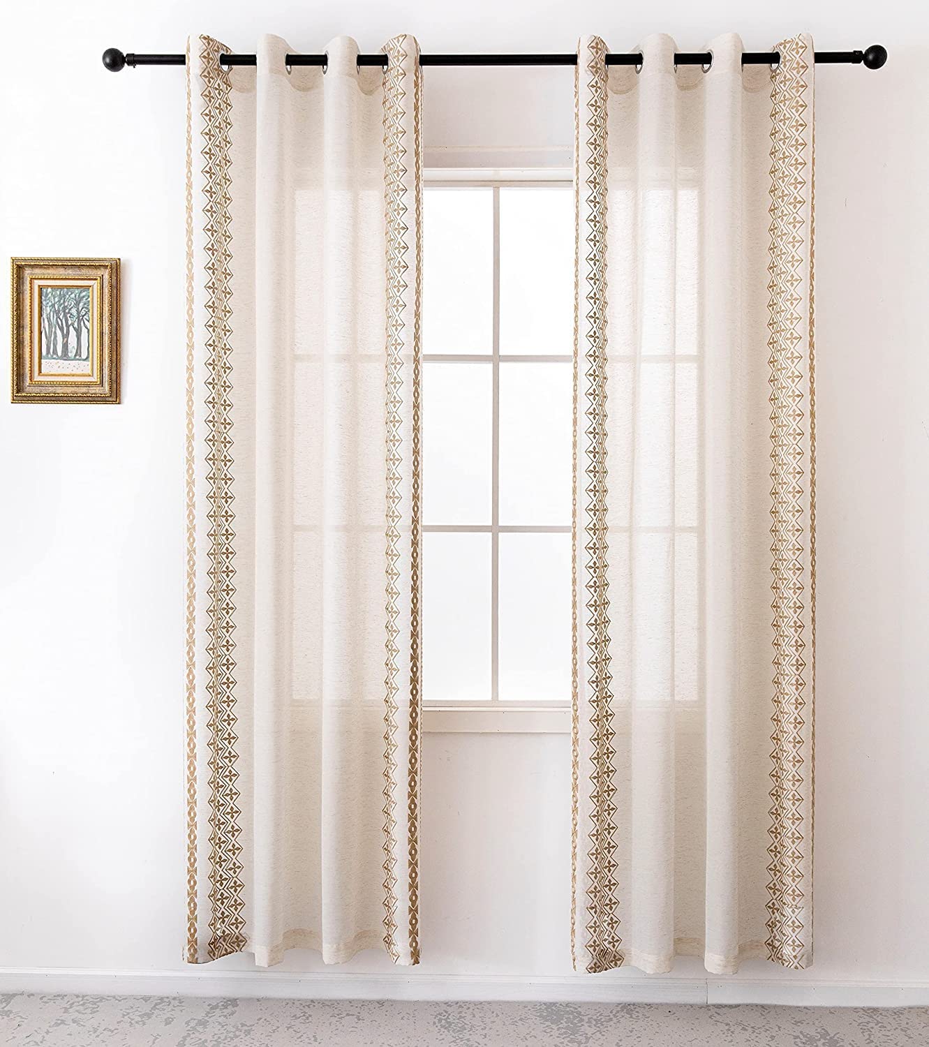 Buy Urban Space 100% Cotton Bohemian Curtains for Door,8 feet Long ...