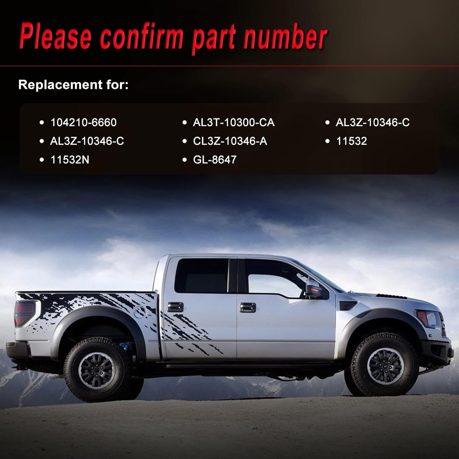 Alternators compatible with:F-150 2011-2014, LOBO&MARK LT 11-14, 5.0L V8 Replace for 104210-6270, 104210-6660,AL3T-10300-CA