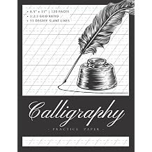 Calligraphy Practice Paper Calligraphy Practice Paper and Workbook for Lettering Artists & Beginners | Caligraphy Practice Paper/Workbook for Hand ... | Classic Black Ink Set Design 8.5x11