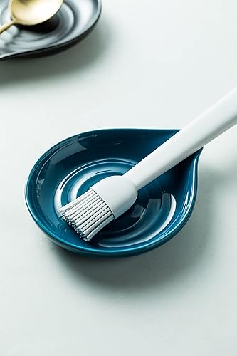 Miniatura 27 de Soporte para cucharas para encimera, soporte para cuchara de encimera con asa para un fácil agarre, decoración de granja, soporte para utensilios