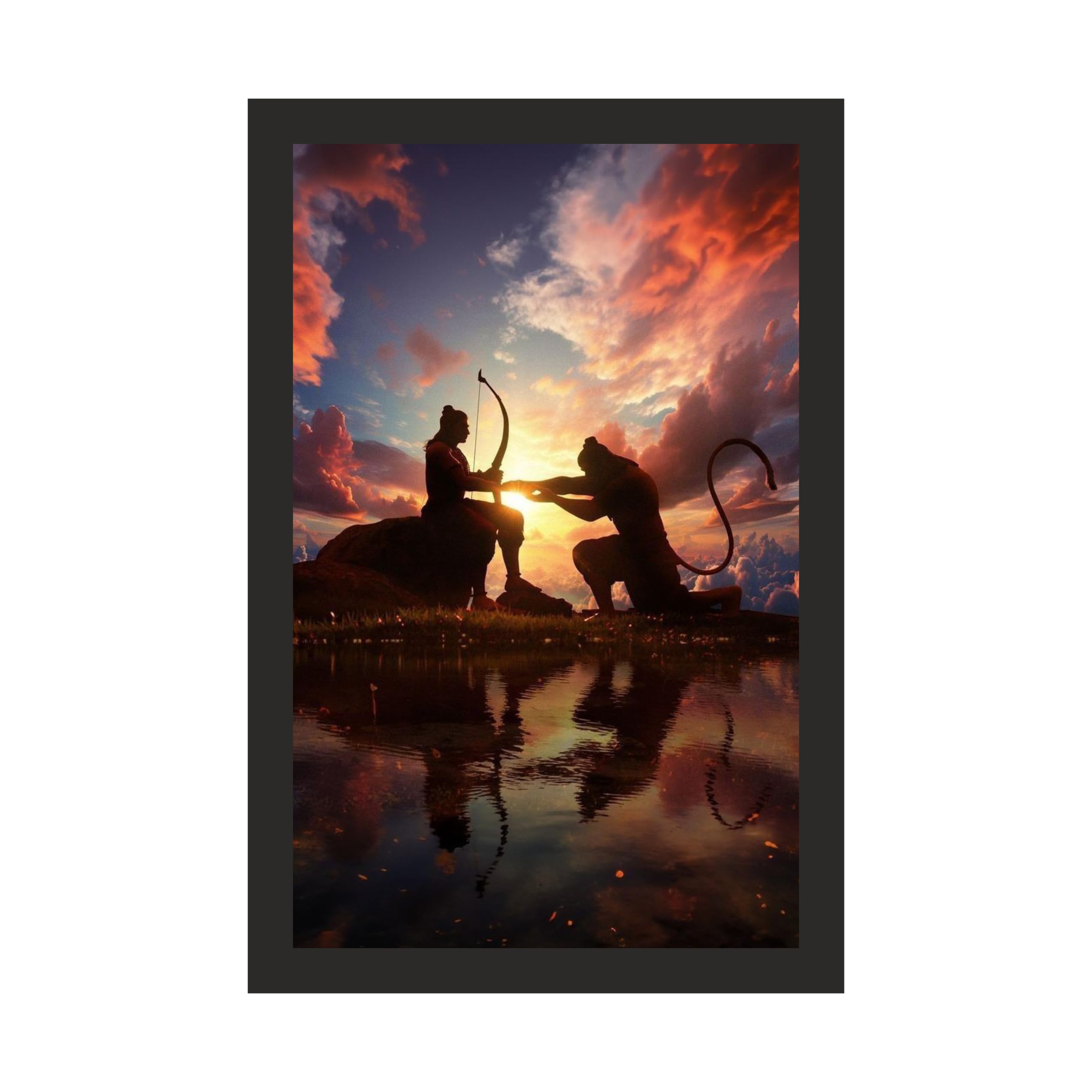 Lord Ram: Majestic Forest Presence, 20x30 Inches
