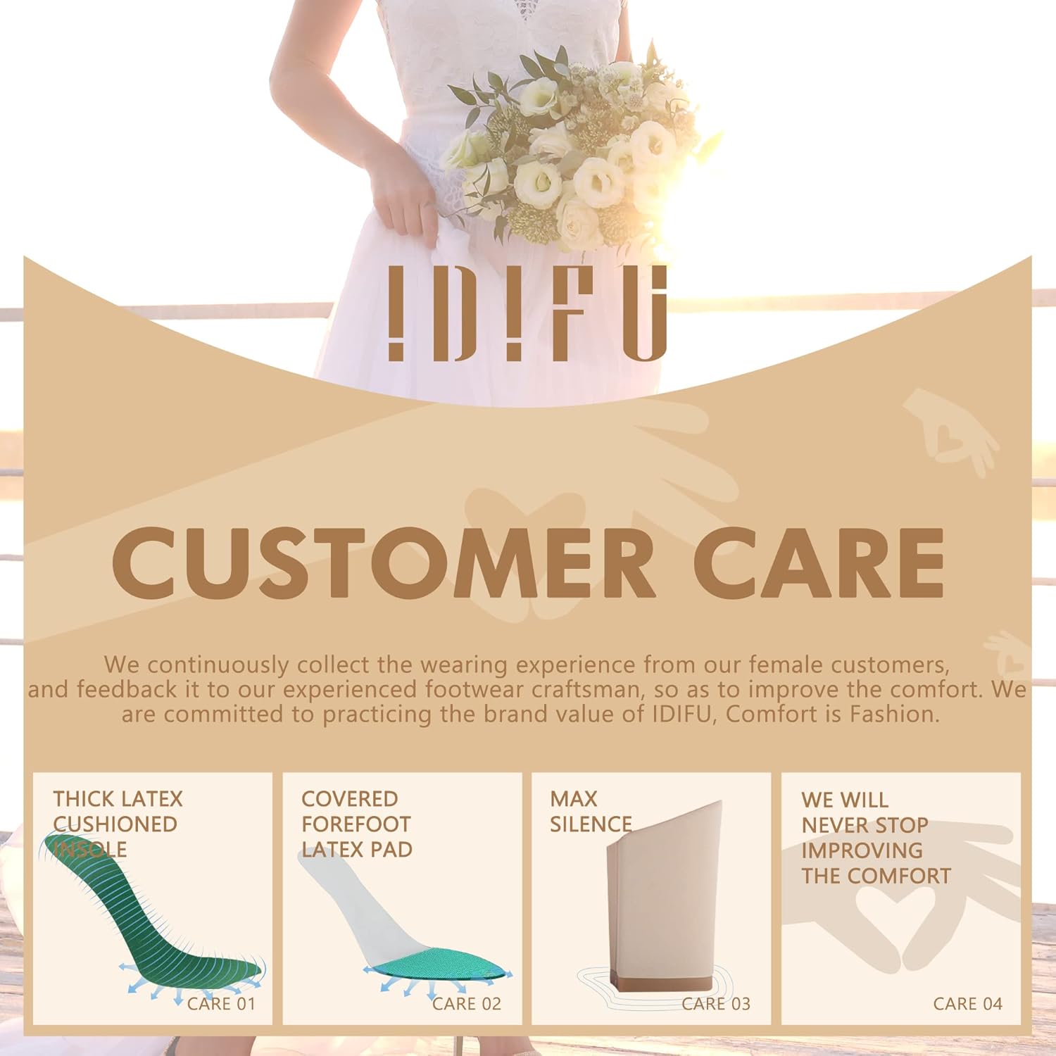 IDIFU Women's High Heels for Women Dressy Stiletto Heels Open Toe Heels Ankle Strap Heeled Sandals for Women on Wedding Party Homecoming - Image 11