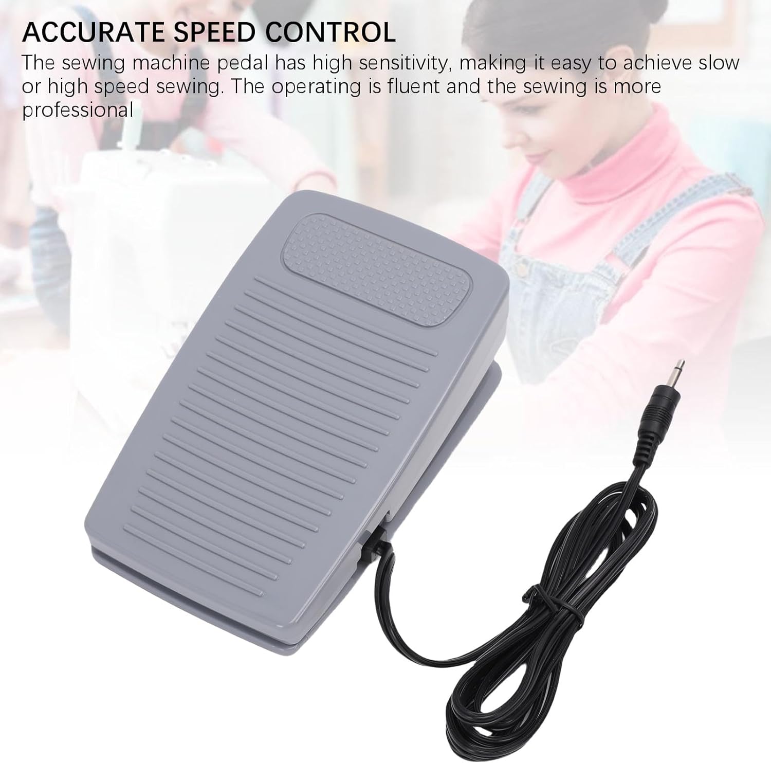 ciciglow Sewing Foot Control Pedal, C-9002 Plastic Sewing Machine Foot Operated Pedal Control for Pfaff, for C22 Single Hole Machines