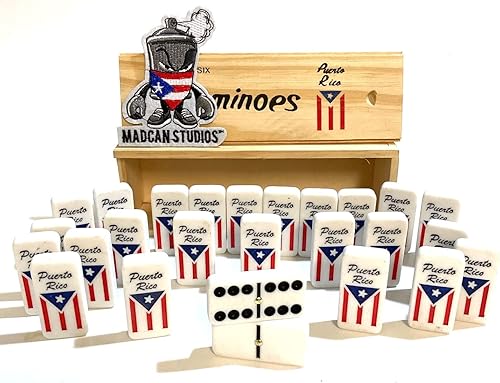 Miniatura 6 de Dominó de Puerto Rico, edición limitada, juego de dominó clásico puertorriqueño, edición Mad Can, estilo original de Broricua