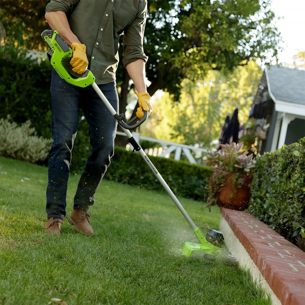 Bobina di filo da 8,3 m e 1,65 mm, compatibile con decespugliatore cordless Greenworks 40V G40LT/ G40LTK2/ G40LTK2x / 2101507/2101507UA/2101507UC (6 bobine + 2 coperture bobina)