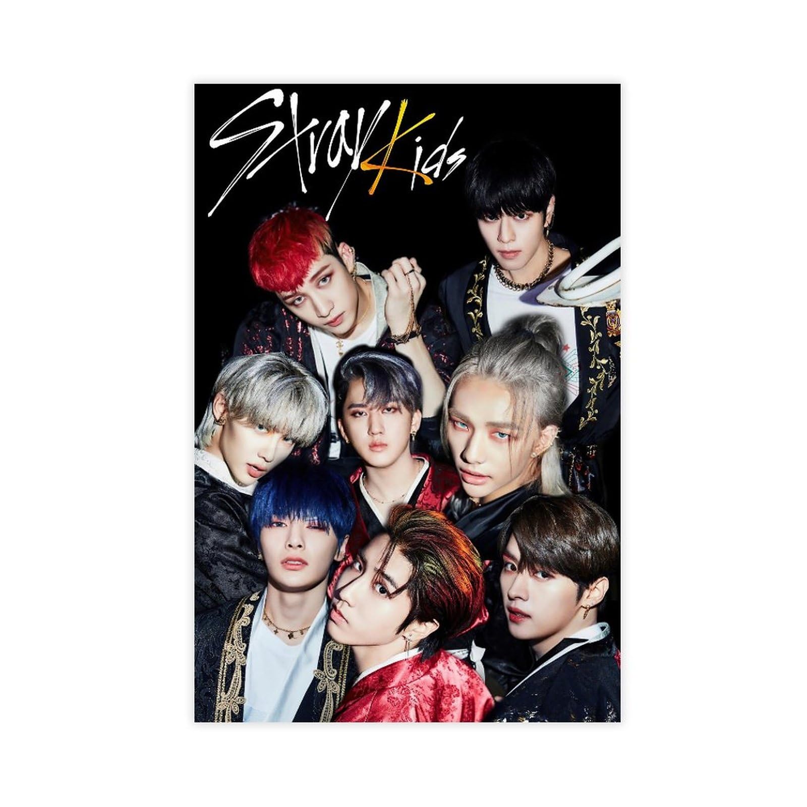 Générique Groupes De Garçons Kpop Str-ay Kids Affiche Décoration