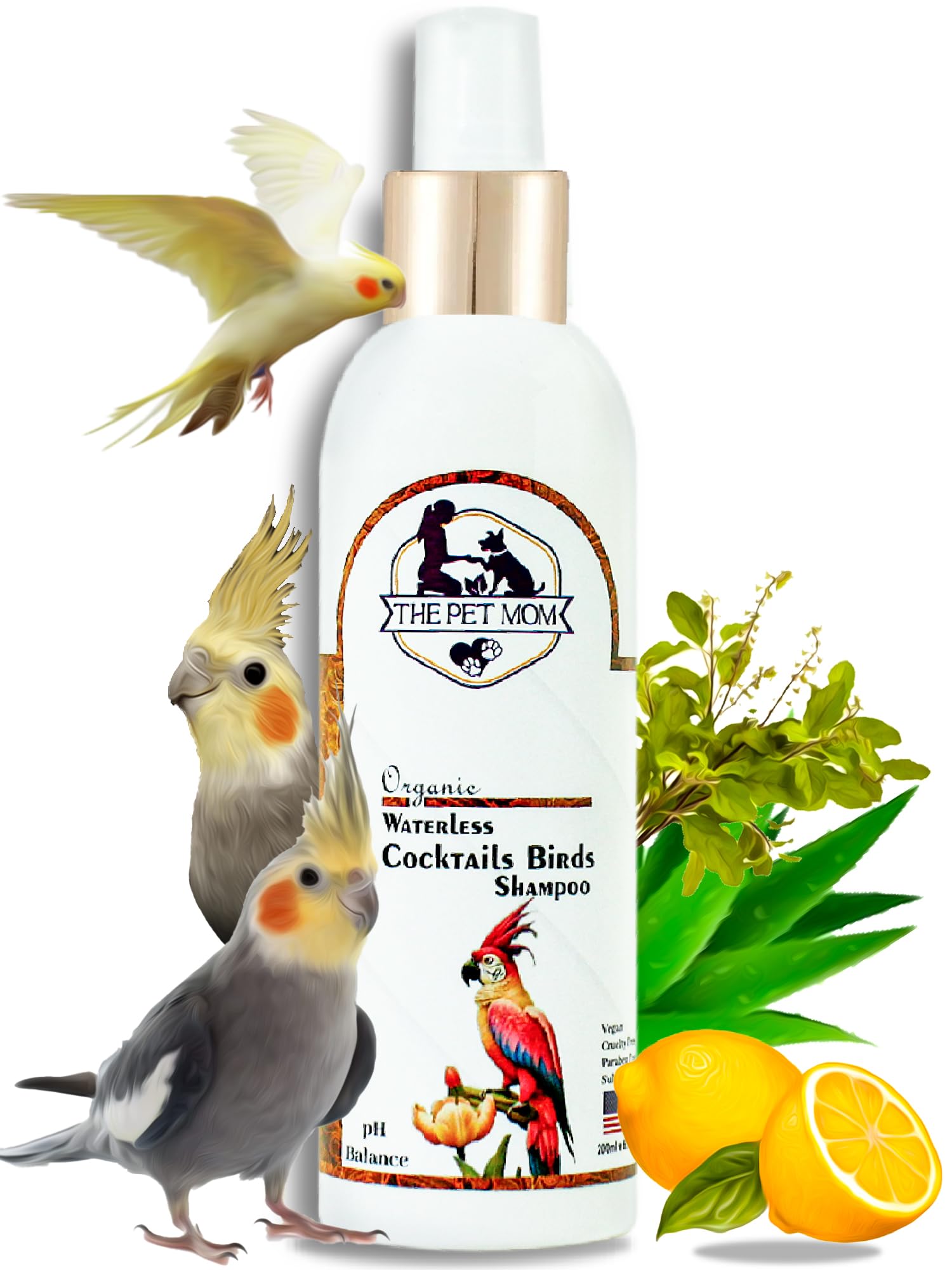 THE PET MOM Organic Waterless Dry Bath Cocktails Bird Shampoo|Fresh Fragrance, Cleanse, Conditioned, Soft & Smooth Coat|Easy To Use Cocktails Bird Shampoo Spray For All Bird Breed 200 Milliliter (B0CH356T29) Amazon Price History, Amazon Price Tracker
