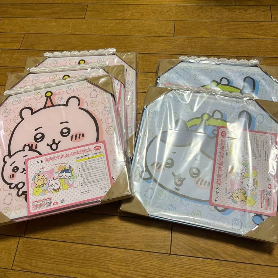 ちいかわ　組み立て式おかたづけBOX 5個セット ハチワレ ハチワレ】 ちいかわ 組み立て式おかたづけ BOX ◇サイズ: 約