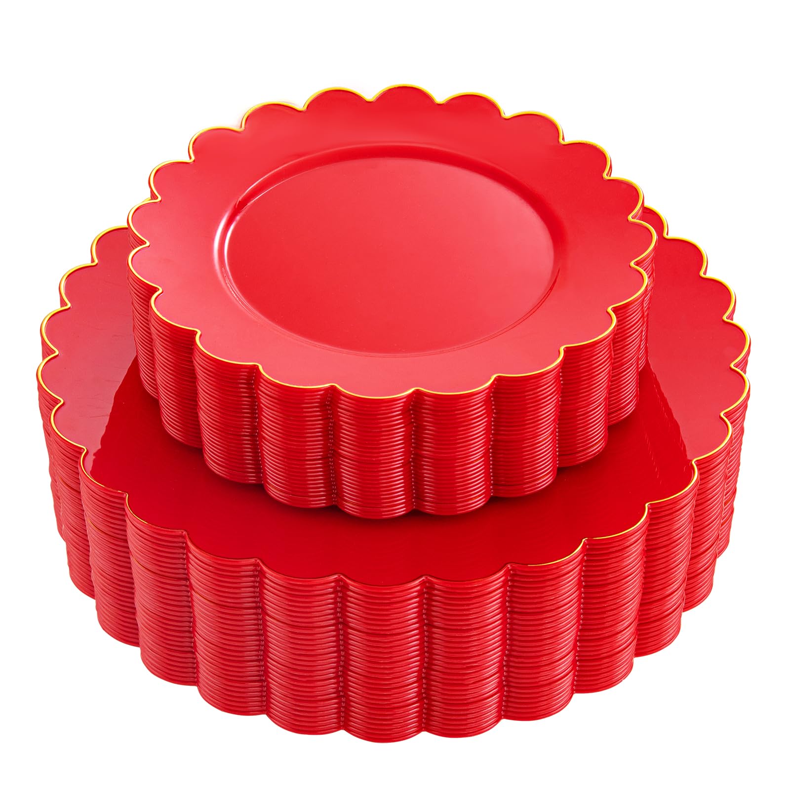 Gold Rim Disposable Plates - Party & Wedding Plates -17 Gold Rim Disposable Plates - Party & Wedding Plates -17