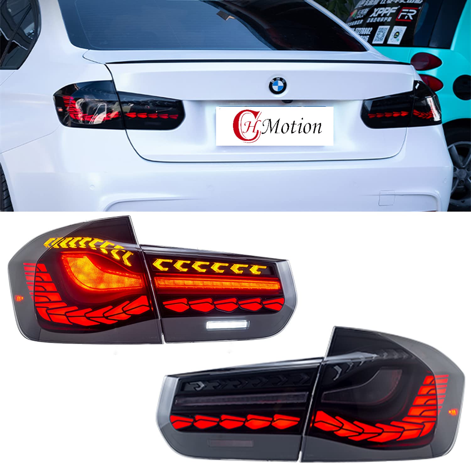 Buy HCmotion LED Tail Lights Dragon Scale Sequential Indicator For 2012