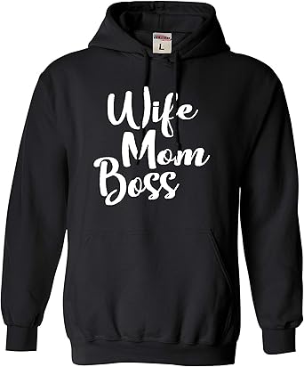 wife mom boss hoodie