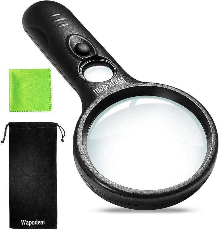 3X 45X High Magnification, Suitable for Reading | Fit for Jewellery, Lnspection, Science (Black)