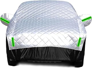 Hail Protector car Cover Compatible with Citroen Ë-C4 X Electric 2023-2025,Sun Protection,dust and Windproof,Snow Protection and Hail Protection,Hail car Cover (Silver Black)
