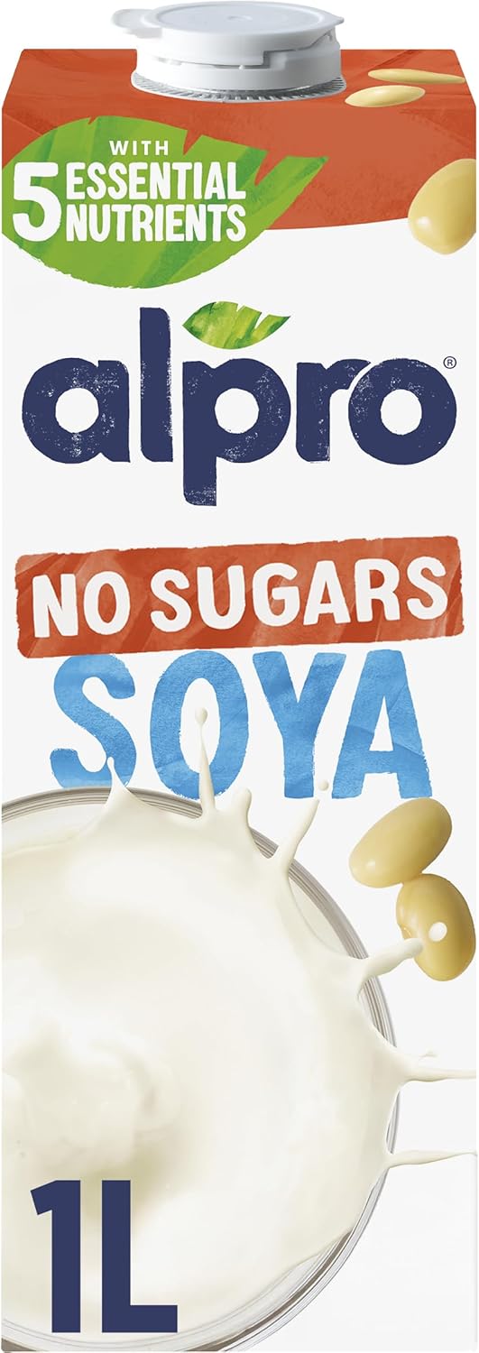 Alpro Soya No Sugars Plant-Based Long Life Drink, Vegan & Dairy Free, 1L