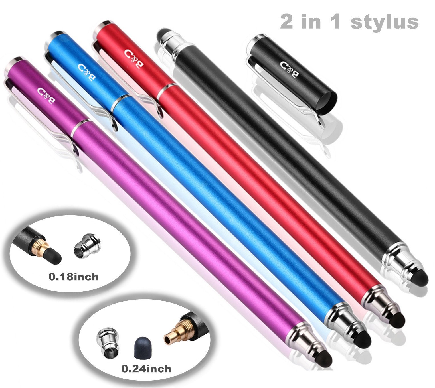 Bargains Depot Capacitive Stylus/Styli 2in1 Universal Touch Screen