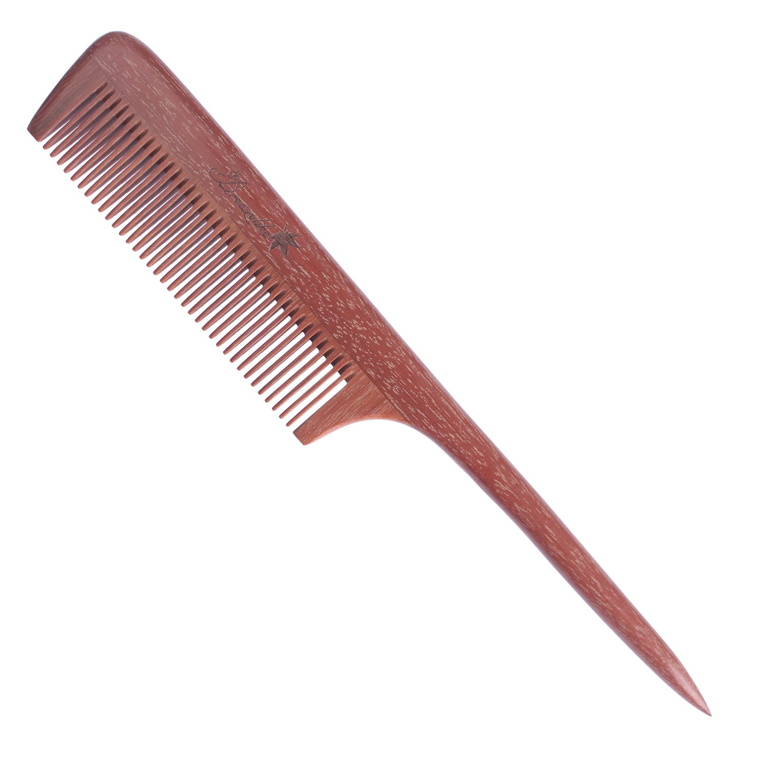 Breezelike Hair Combs - Fine Tooth Red Sandalwood Hair Comb - No Static Wooden Tail Comb for Women