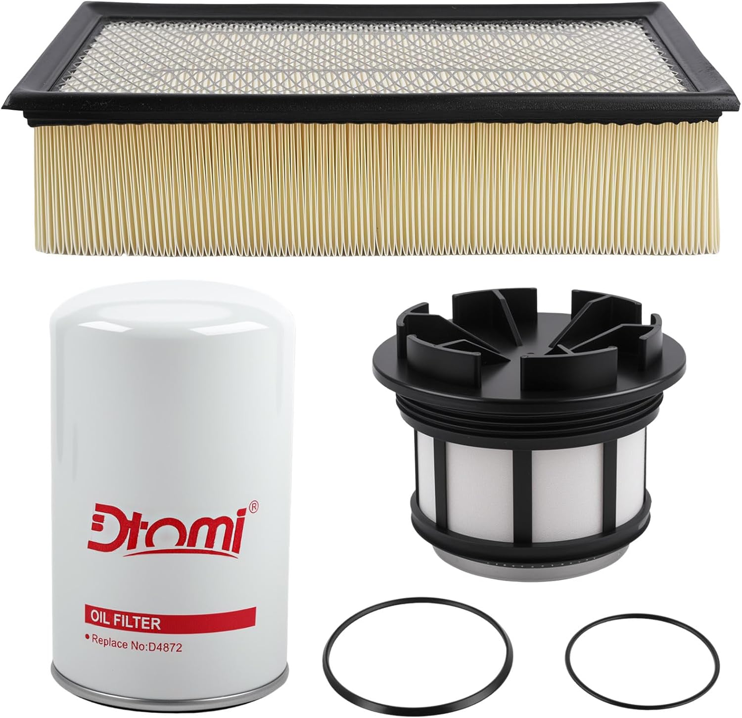 7.3L Diesel Fuel Filter Air, Oil Filter Kit Compatible with Ford Vehicle Super Duty F250, F350, F450, F550 1999-2003 7.3L Powerstroke Replace# FD4596, FL1995, FA1750