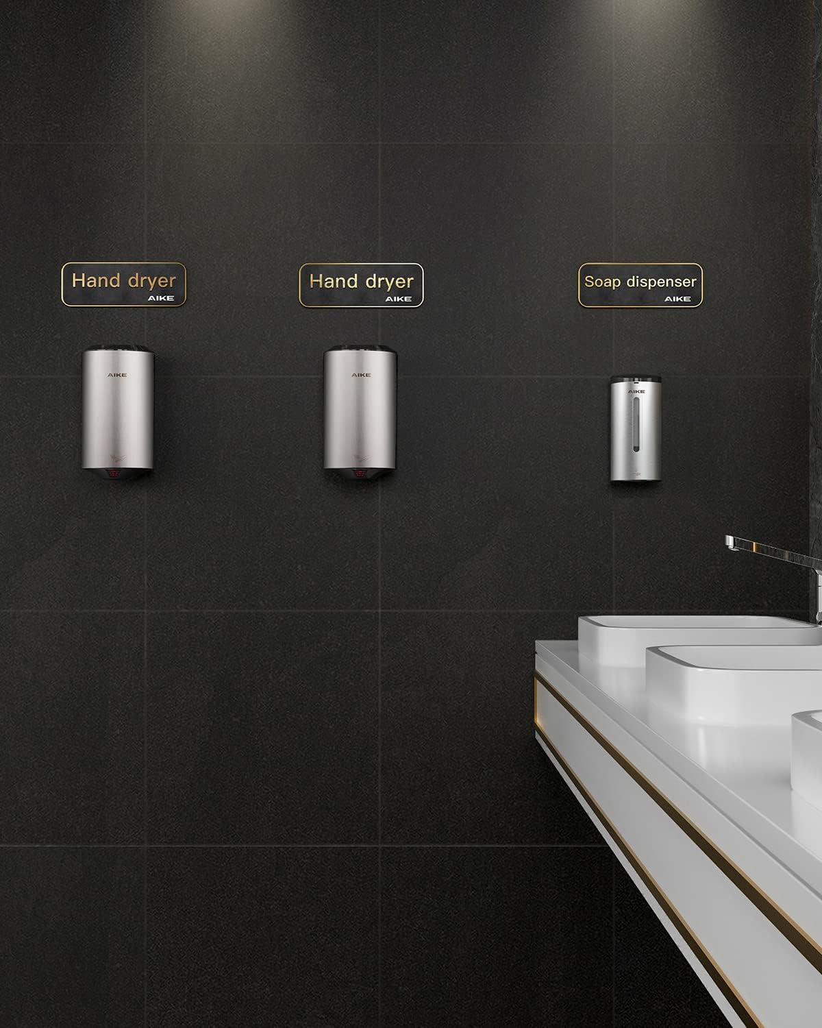 AIKE Hand Dryer AK2805 & Splash Guard AK28-WG