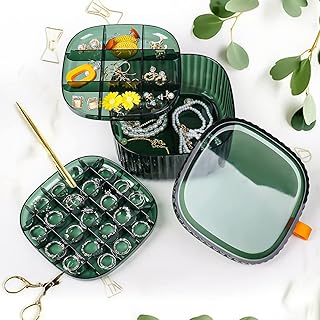 Luxury Clear Jewelry Holder - Best Way to Organize Earrings, Rings, Necklaces with a Modern Touch (FASHION.HOME)