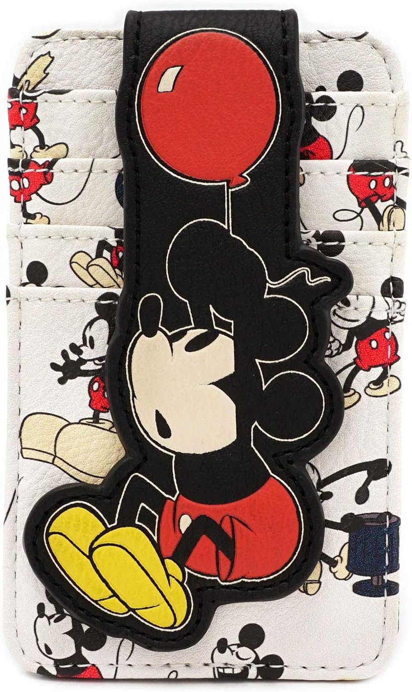 Loungefly Disney Mickey Mouse Balloon All Over Print Card Holder Wallet - Image 2