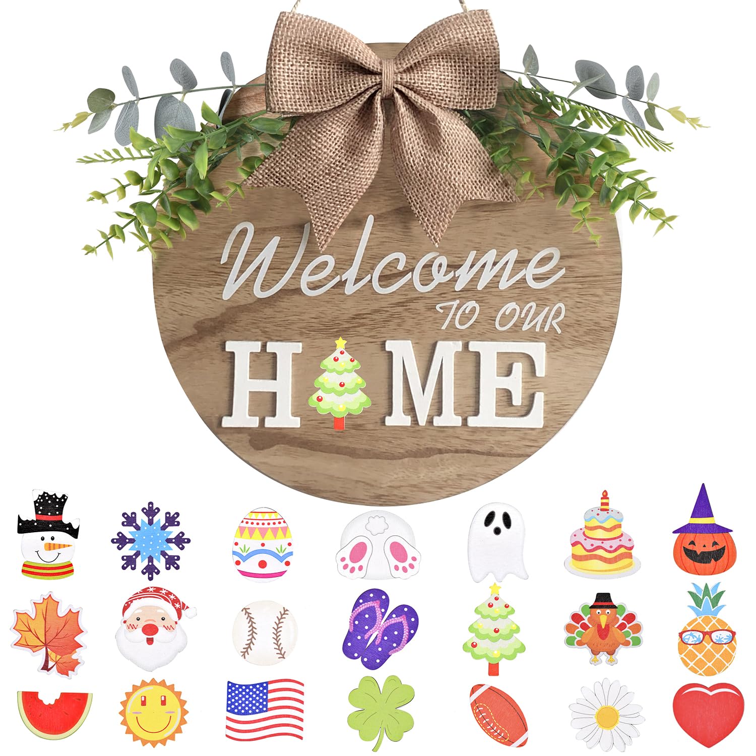 Locker.Ink | Create a Magical Winter Wonderland with These Seasonal Decor Tips KIDNEAR Interchangeable Welcome Sign