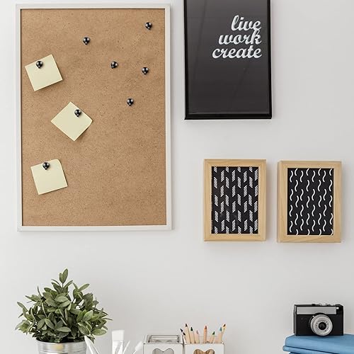 Vista 5 de Zhengmy 30 ganchos de metal para cubículos, ganchos de pared para panel de tela, clips de cubículo, ganchos de presión para tablón de anuncios, 20