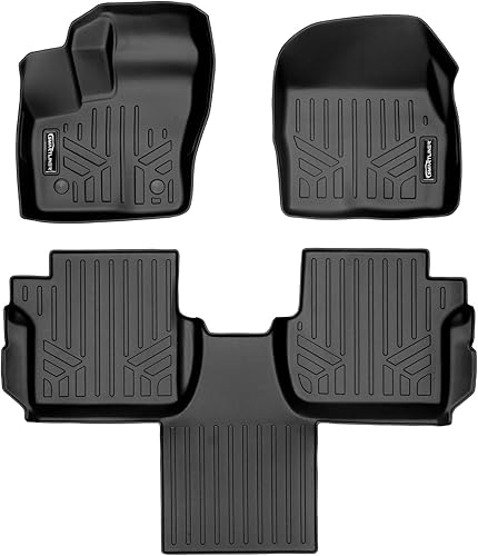 Miniatura 32 de SMARTLINER Alfombrillas de primera fila de ajuste personalizado (1 unidad) compatibles con Ford Transit 2020-2022 Ford Transit 2023 - 2025,Negro
