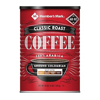 Members Mark Ground Colombian Coffee Classic Roast, 48 Ounce