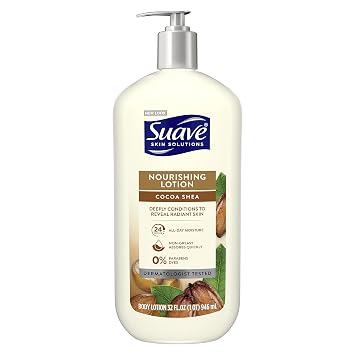 Suave Skin Solutions Body Lotion Cocoa Butter and Shea 32 oz