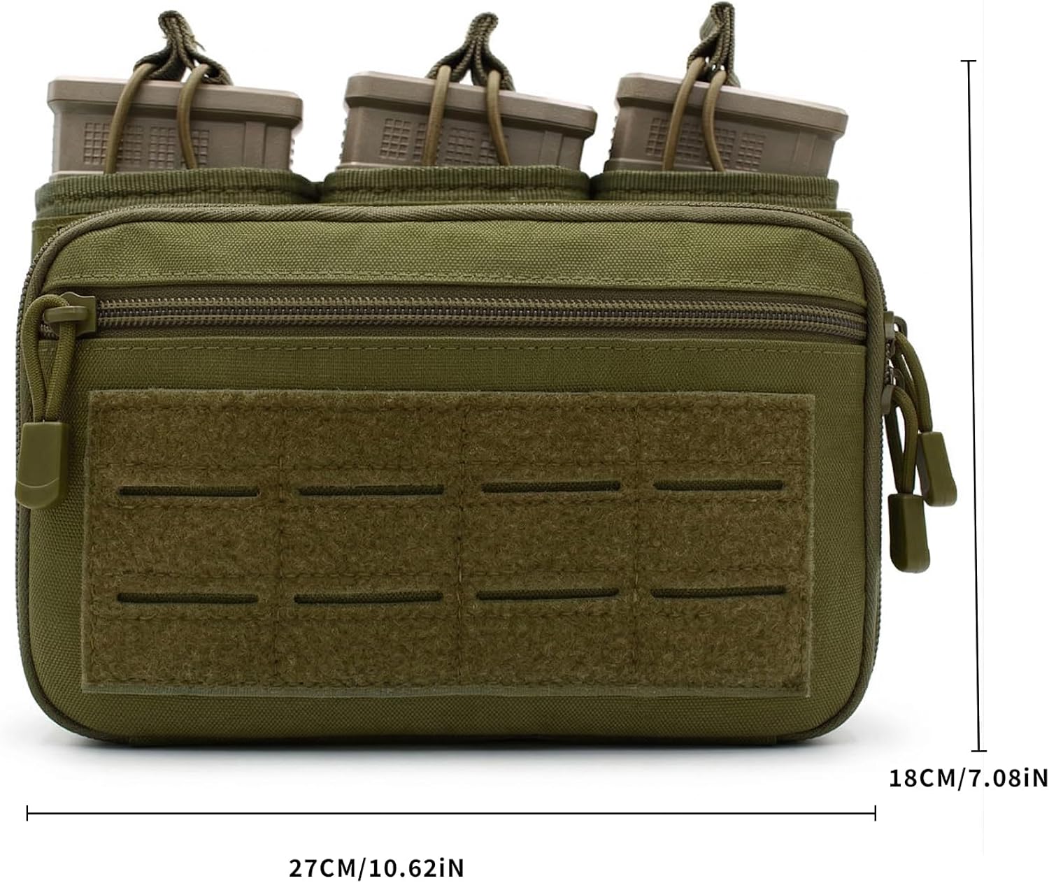 Tactical Triple Magazine Pouch，Molle Utility Tool Pouch with M4/M16 Enthusiast Large Capacity Utility Bag 1000D Backpack Vest Attachment Pouch