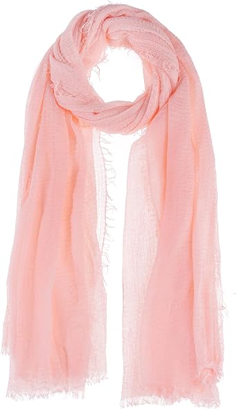Nydotd Women Summer Cotton Linen Scarf Crinkle Long Beach Shawl Wrap hijab with Fringe