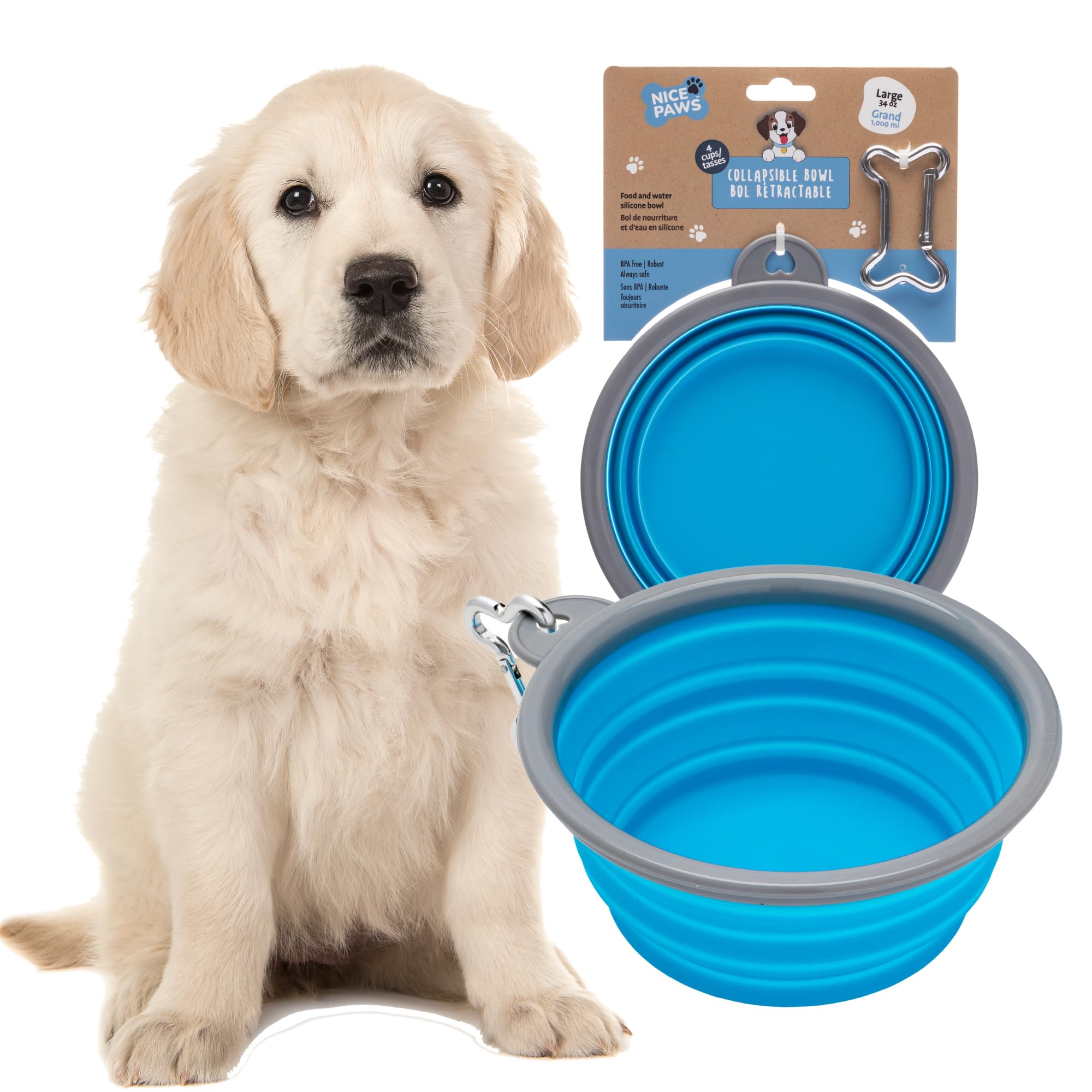 Ciotola Pieghevole Per Cani PETSATION - Mangiatoia E Abbeveratoio Da Viaggio In Silicone Senza BPA, 1000 Ml - Foto 13