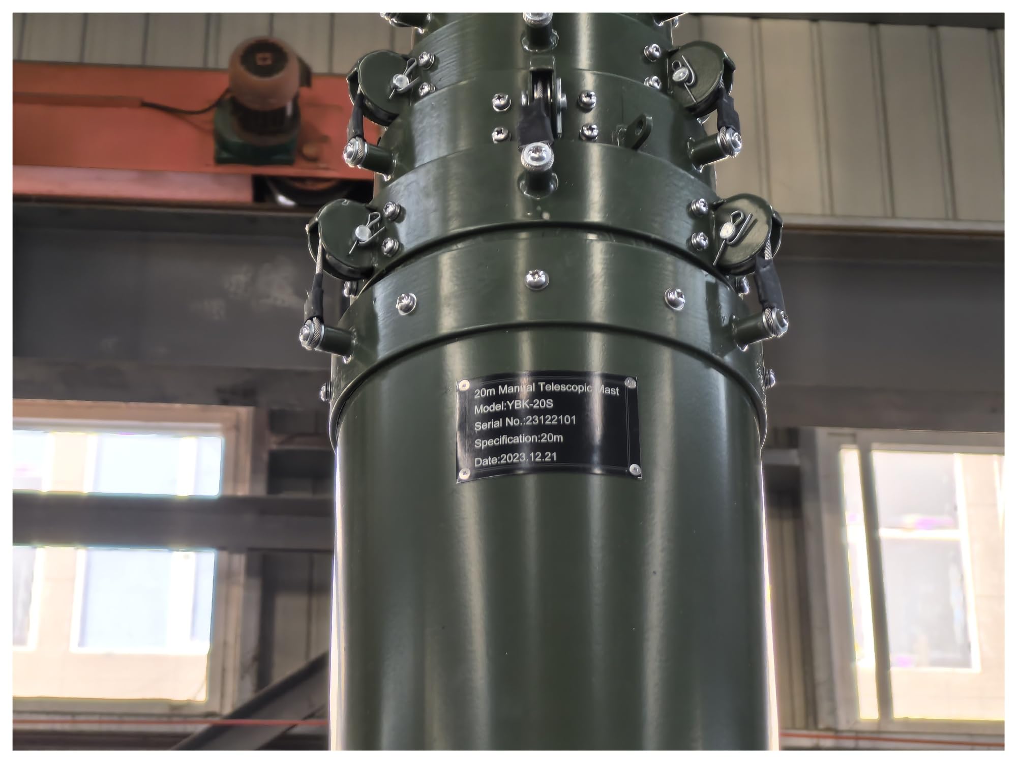 Mât Télescopique Électrique Manuel Pôle De Levage Réglable De 3-20m