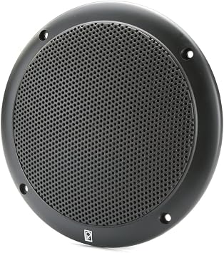 POLY PLANAR PolyPlanar 6 2-Way Coax-Integral Grill Marine Speaker - Pair Black / MA4056B /