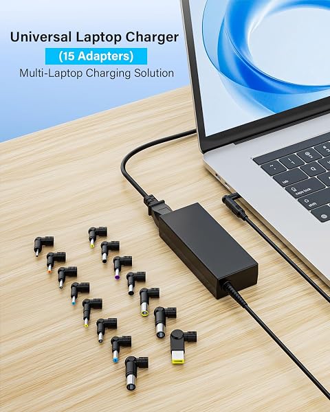 90W Universal Laptop Charger AC Adapter Compatible with Lenovo HP Dell ASUS Acer Samsung Sony Fujitsu Toshiba IBM Gateway Notebook Ultrabook Chromebook Latitude, Inspiron Pavilion Series - 4