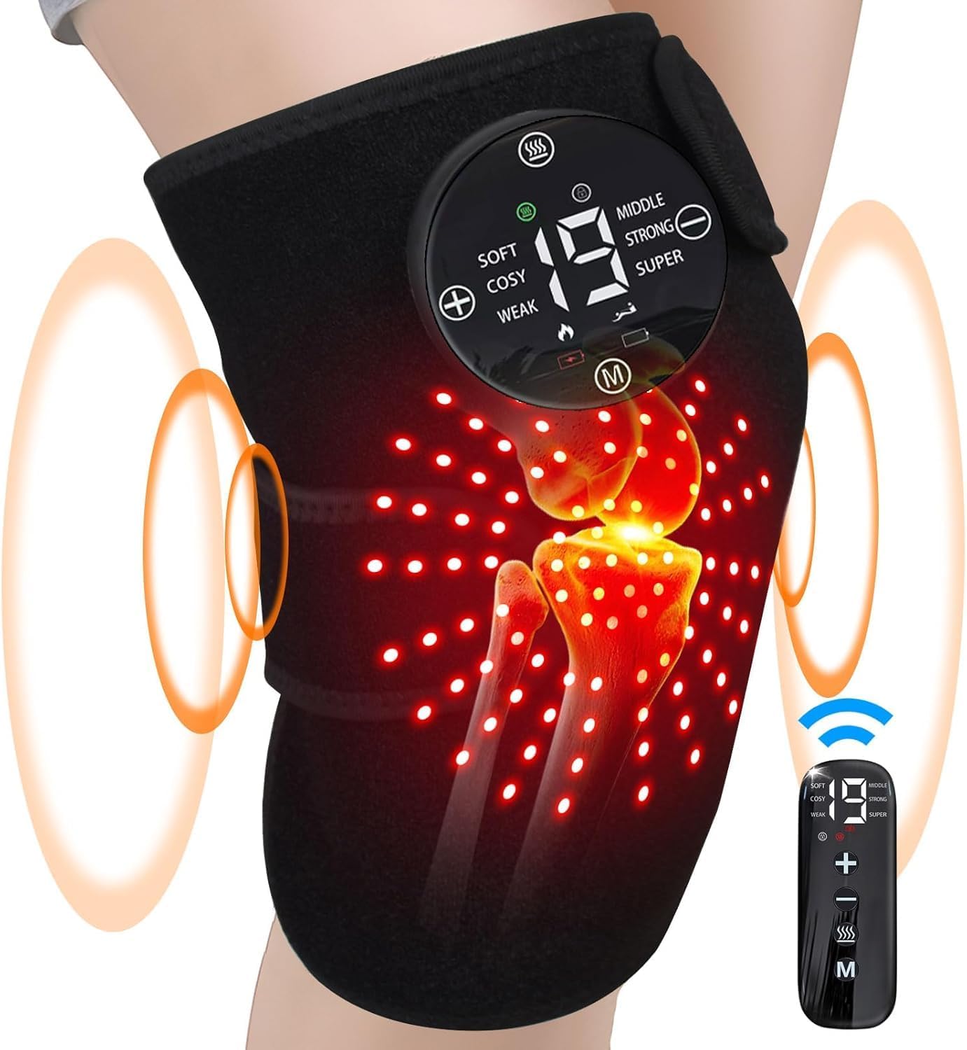 Amazon.com: Hopihe Red Light Therapy Knee Brace Pain Relief, Wireless ...