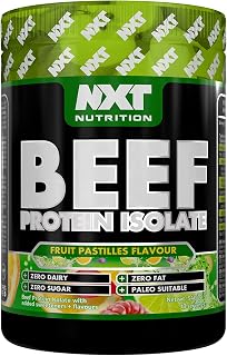 NXT Beef Protein Isolate 540g - High Protein Powder in Natural Amino Acids - Paleo, Keto Friendly - Dairy and Gluten Free | 540g (Fruit Pastilles)
