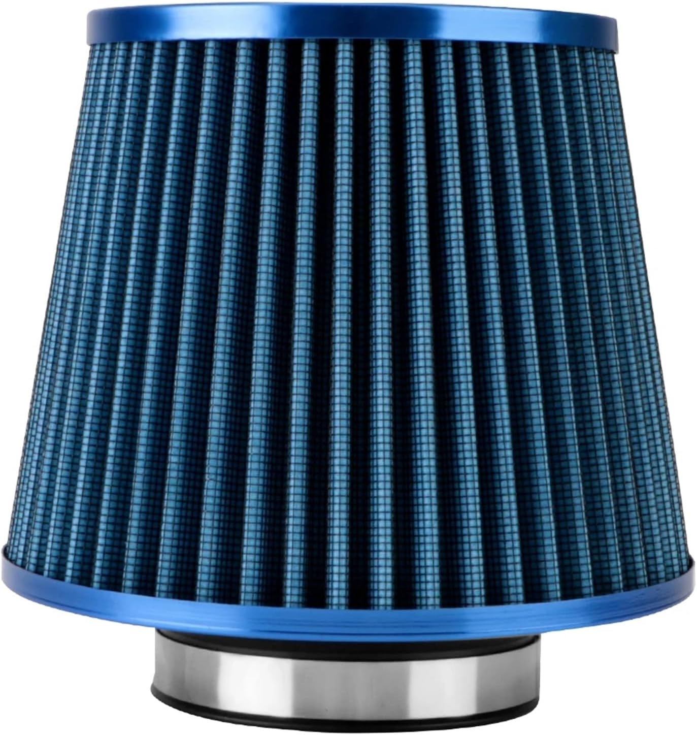 3 Inch High Flow Cold Air Intake Filter Sport Power Mesh Cone 76MM Induction Kit Car Accessories Universal Car Air Filters(Blue)