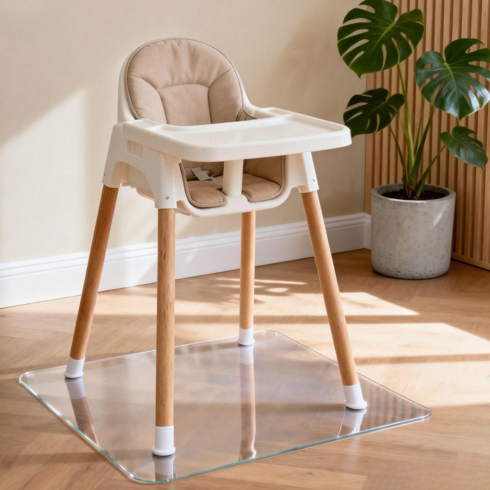 Tapis de chaise de bureau antidérapant et imperméable en PVC épais de 1,5 mm
