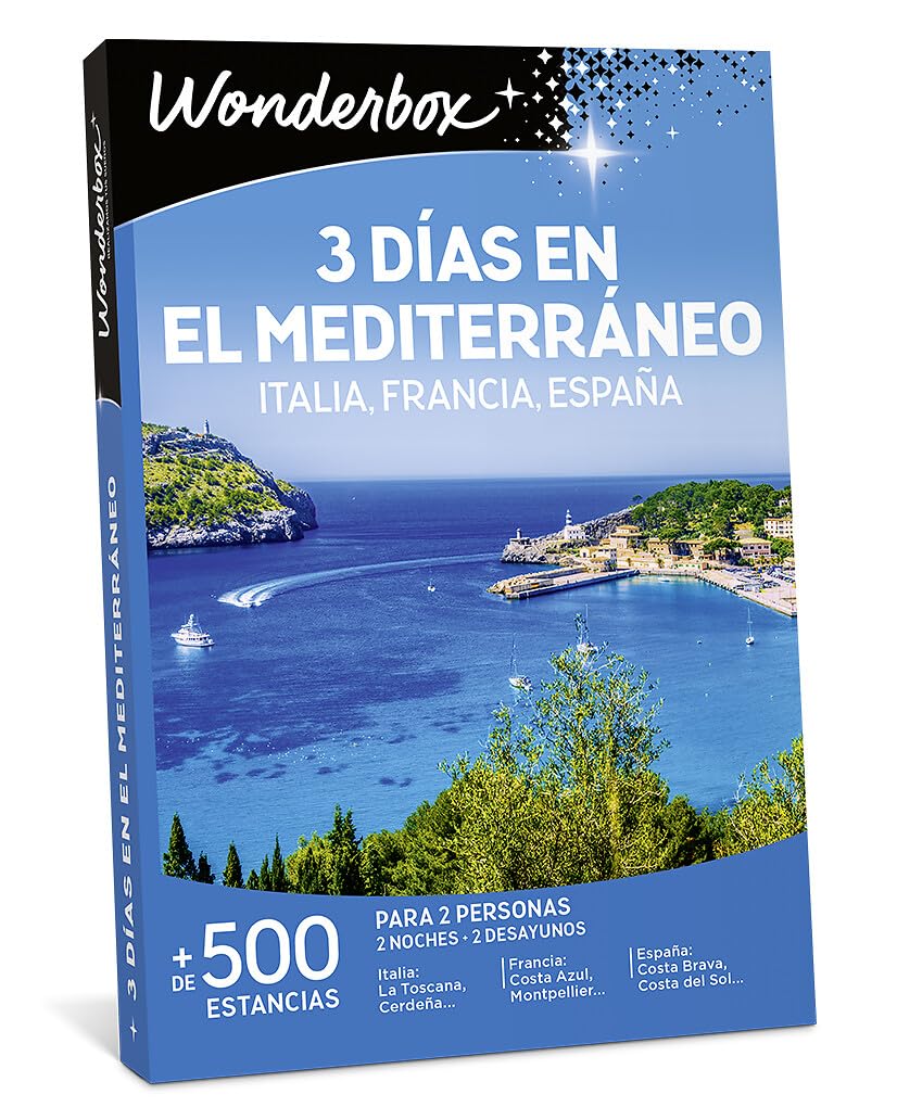 WONDERBOX - Caja Regalo - 3 días en el Mediterráneo - 1 Noche o 2 Noches con Desayunos - para 2 Personas Junto a su Mascota - + de 500 estancias - Ideas Regalo en Pareja | 2 noches con desayunos - Más de 500 estancias - Italia, Francia, España - La Toscan