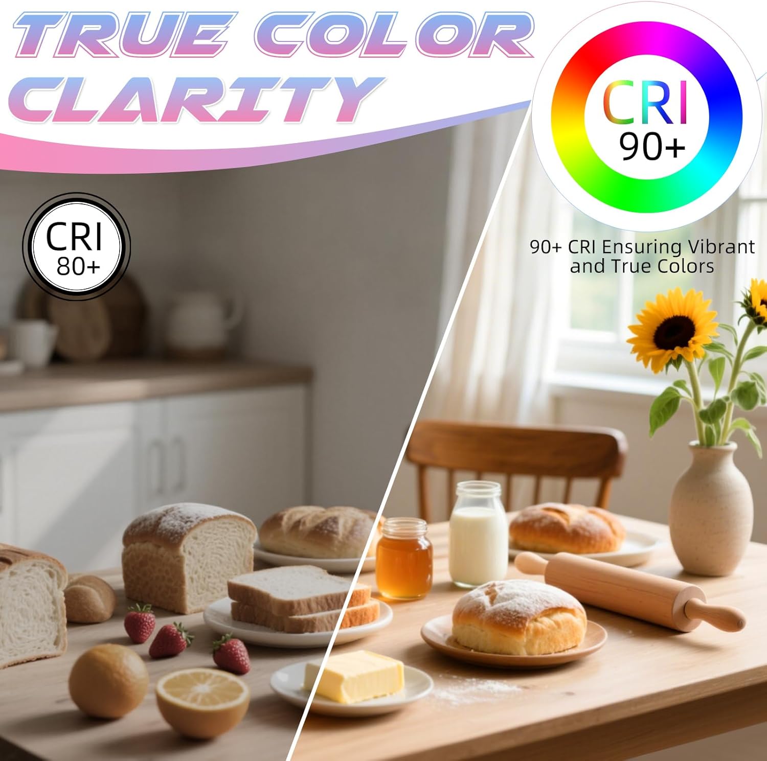 E12 Candelabra Bulb 2700K Soft White, 6W Equivalent to 60 watt, E12 LED Bulb Non-Dimmable, Chandelier Light Bulbs, B10 Candle Light Bulbs, 90+CRI, 600LM, Cear Glass, 12 Pack - Image 6